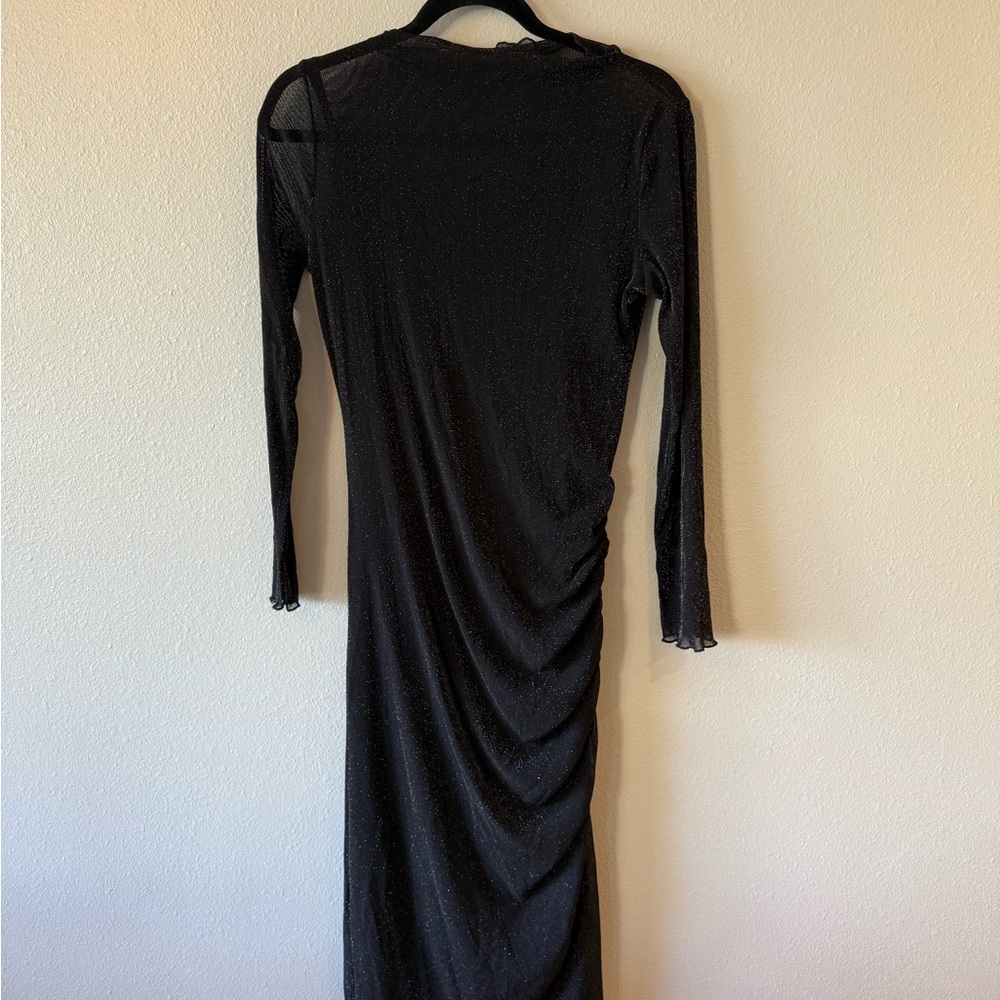 Elegant Black Long Sleeve Dress
